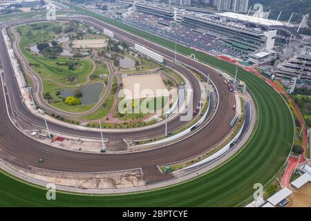 Sha Tin, Hongkong, 17. März 2019: Sha Tin Rennbahn in Hongkong Stockfoto