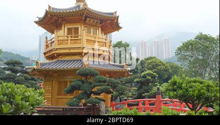 Diamond Hill, Hongkong, 21. April 2018:- Chi Lin Nunnery Stockfoto