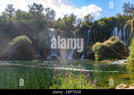 Wasserfall Kravica in Bosnien und Herzegowina Stockfoto