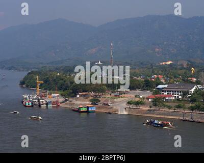 Das goldene Dreieck Sonderwirtschaftszone in Laos Stockfoto