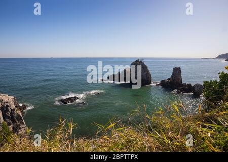 Schöne Natur Meereslandschaft. East Sea Gangwon-do, Korea Stockfoto