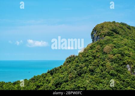 Landschaftsbild von Mu Koh Angthong, Samui Island, Surat Thani, Thailand Stockfoto