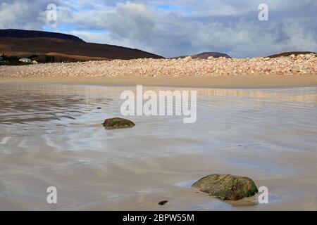 Mulranny Beach an Clew Bay, County Mayo, Connaught, Irland, Europa Stockfoto