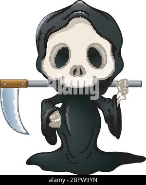 Grimmiger Reaper-Cartoon Stock Vektor