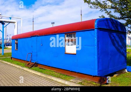 Home ändern aus Stahl Container Stockfoto