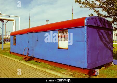 Home ändern aus Stahl Container Stockfoto