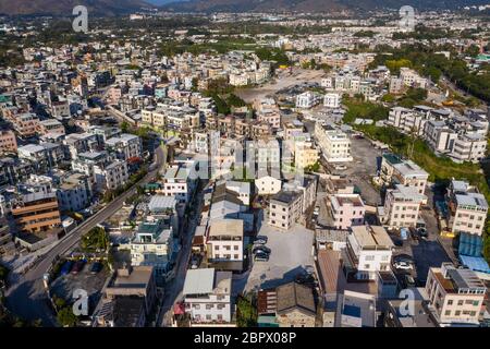 Kam Sheung Road, Hongkong 16. Februar 2019: Neues Dorf in den Territorien in Hongkong Stockfoto