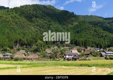 Altes Dorf Miyama Stockfoto