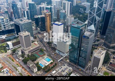 Central, Hongkong 01. November 2018:- Hongkong Business Building Stockfoto