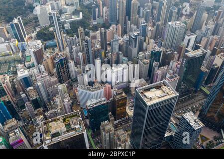 Causeway Bay, Hongkong 22. Februar 2019: Hongkong City Stockfoto