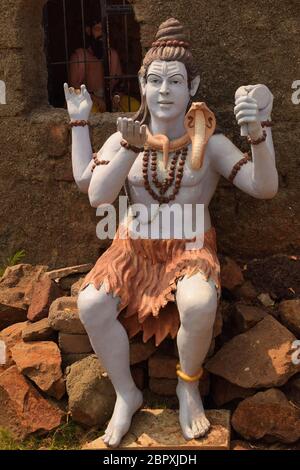 Statue Von Herrn Shiva, Bhigwan, Maharashtra, Indien Stockfoto