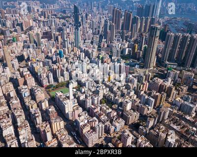 Kowloon City, Hongkong 25. Mai 2018:- Hongkong City Stockfoto