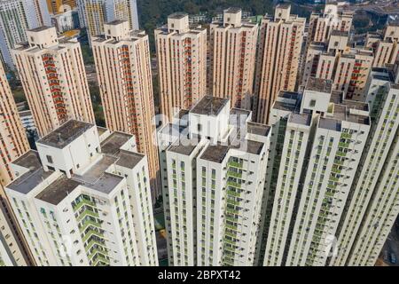 Kowloon Bay, Hongkong 26. Januar 2019: Hongkong City Stockfoto