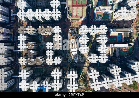 Hung Hom, Hongkong -07 November 2018: Hongkong Wohngebiet Stockfoto