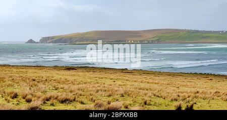 Idyllische Küstenlandschaft rund um Connemara, eine Region im Westen Irlands Stockfoto