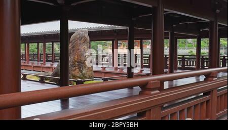 Diamond Hill, Hongkong, 21. April 2018:- Chi Lin Nunnery, chinesische Architektur Stockfoto