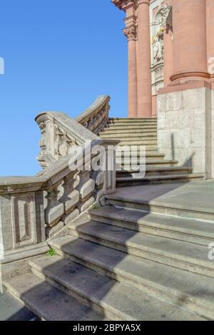 Architektonisches Detail in Würzburg, eine fränkische Stadt in Bayern Stockfoto