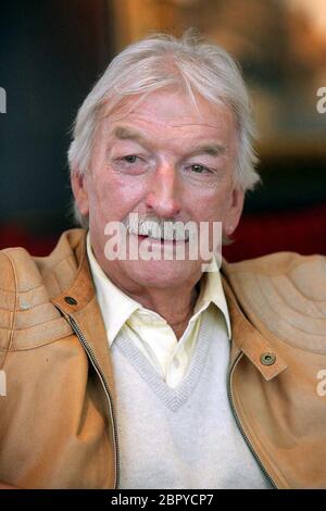 James Last / Interview - der deutsche Bandleader, Komponist, Arrangeur und Musikproduzent James Last im Interview. Stockfoto