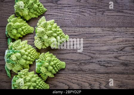 Frische romanesco Brokkoli Stockfoto