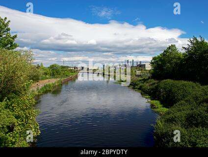 Die Aire and Calder Navigation in Knottingley, West Yorkshire, England, Großbritannien Stockfoto