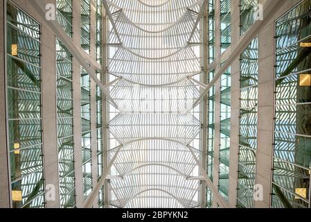 Das Innere des Eaton Centre, in der Innenstadt von Toronto, Ontario. Stockfoto