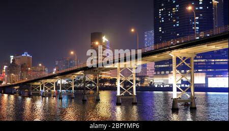 Nam Van Lake Macau - 22. Januar 2019: Macau bei Nacht Stockfoto