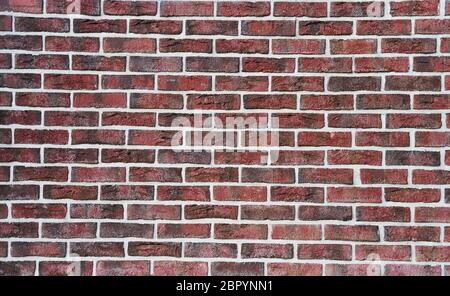 Rote Ziegelwand. Ziegelwand. Hintergrundbild Stockfoto