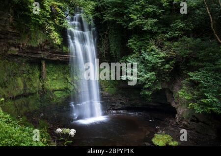 Glencar Wasserfall in County Letrim, Irland Stockfoto