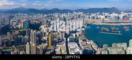 Nach Kwa Wan, Hongkong 07. November 2018:- Hongkong Stockfoto