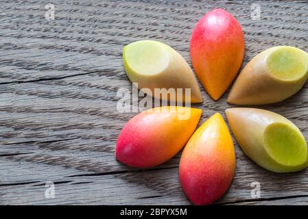 Luxus Pralinen in der Form der Blume Stockfoto