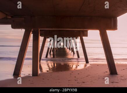 Sonnenuntergang über dem Meer in South Australia Stockfoto