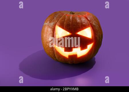 Halloween Kürbis oder Jack o'Lantern Stockfoto