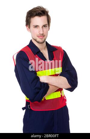 Kaukasischer Ingenieur Porträt Stockfoto