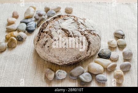 Schwarzbrot Stockfoto