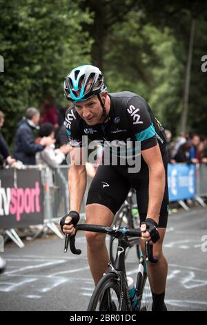 03.07.2016. Normandie, Frankreich. Tour de France Etappe 2 von Saint-Lo nach Cherbourg en-Cotentin. Ian Stannard. Teamhimmel. Stockfoto