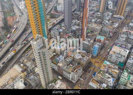 Kowloon City, Hong Kong 21. Februar 2019: Hong Kong City Stockfoto