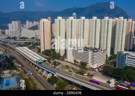 Kowloon Bay, Hongkong 26. Januar 2019: Hongkong City Stockfoto