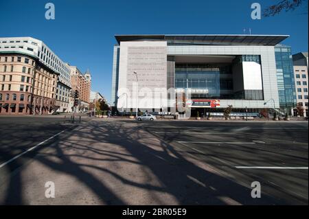 Das Newseum Gebäude in Washington DC, USA Stockfoto