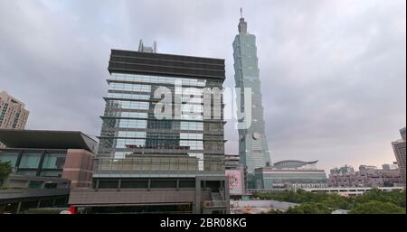 Taipei, Taiwan, 27. Mai 2018: - Taipeh Stadt und Verkehr Stockfoto