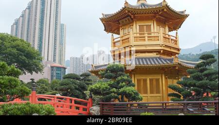 Diamond Hill, Hongkong, 21. April 2018:- Chi Lin Nunnery Stockfoto