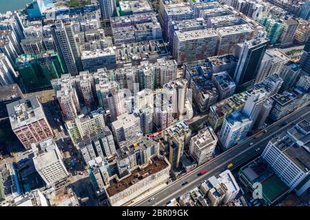 An Kwa Wan, Hongkong, 29. November 2018: Hongkong Stockfoto