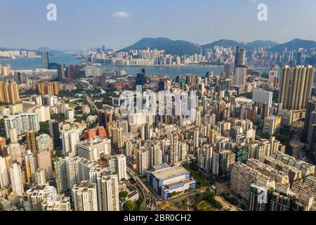 Hongkong 14. September 2018:- Stadt Hongkong Stockfoto