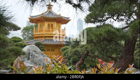 Diamond Hill, Hongkong, 21. April 2018:- Chi Lin Nunnery Stockfoto