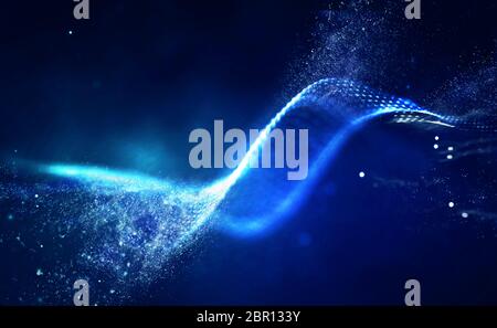 Blockchain Technologie Hintergrund. Cryptocurrency fintech block Chain Netzwerk und Programmierung Konzept. Stockfoto