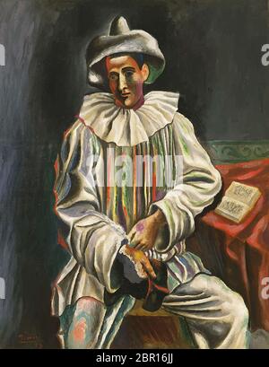 Digital verändert der Pierrot von Pablo Picasso 1918, Museum of Modern Art, New York Stockfoto
