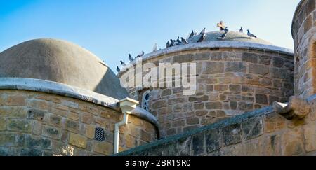 Kirche der Apostel Barnabas und Hilarion (Agii Varnavas und Ilarionas) in Peristerona, Zypern Stockfoto