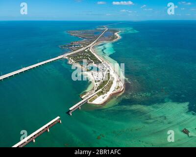 Straße 1 nach Key West in Florida, USA Stockfoto