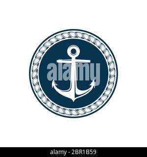 Anker Logo Vorlage Illustration Design. Vektor EPS 10. Stockfoto