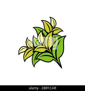 Blumenblätter Logo Vorlage Illustration Design. Vektor EPS 10. Stockfoto