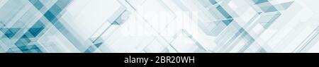 Blaues Glas moderne horizontale Hintergrund. 3D-Rendering Stockfoto